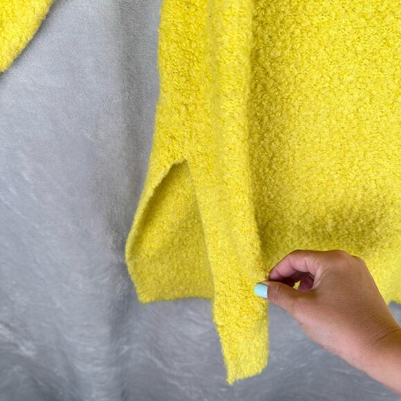 Pilcro Anthropologie Sweater Womens Medium Yellow Oversized Wool Cozy Chunky - Picture 5 of 13